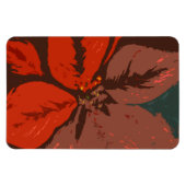 Magnet Flexible Poinsettia Design traditionnel (Horizontal)