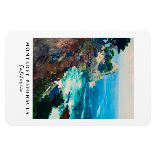 Magnet Flexible Point Lobos Monterey Peninsula Californie Mer (Horizontal)