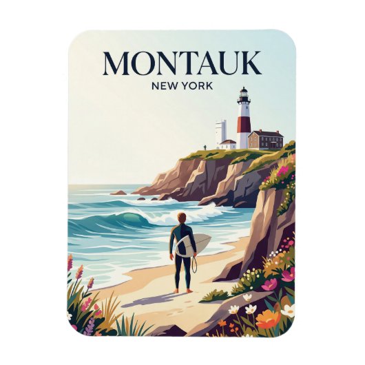 Magnet Flexible Point Montauk New York (Vertical)