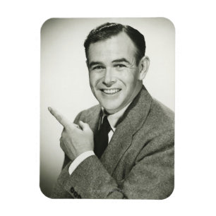 Magnet Flexible Pointage d'homme d'affaires