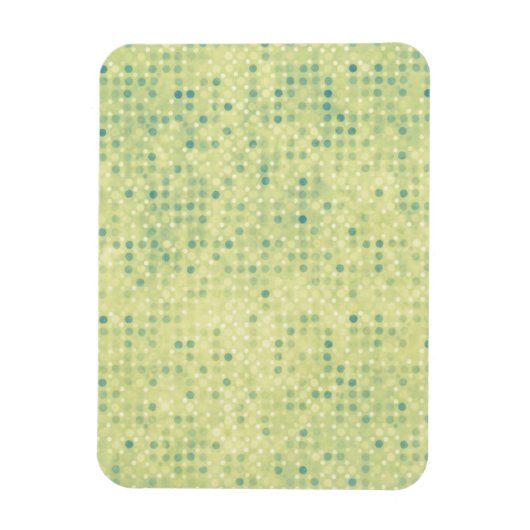 Magnet Flexible Points Micro bleus fanés sur Jaune (Vertical)