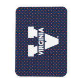 Magnet Flexible Pois de Virginia Cavaliers (Vertical)