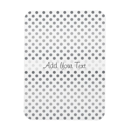 Magnet Flexible Pois Silver Gradient par Shirley Taylor (Vertical)