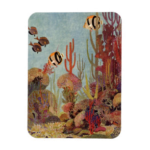 Magnet Flexible Poisson ange dans le corail, poissons tropicaux vi
