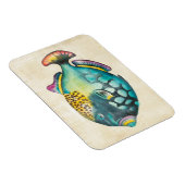 Magnet Flexible Poisson Aquarium bleu et violet (Côté Droit)