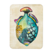 Magnet Flexible Poisson Aquarium bleu et violet (Vertical)