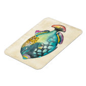 Magnet Flexible Poisson Aquarium bleu et violet (Côté Gauche)