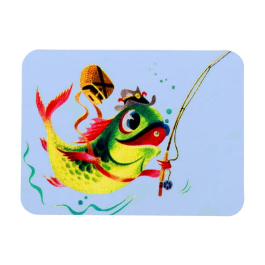 Magnet Flexible poisson de pêche (Horizontal)