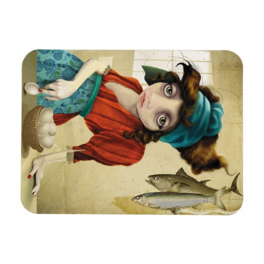 Magnet Flexible Poisson et oeuf (Horizontal)