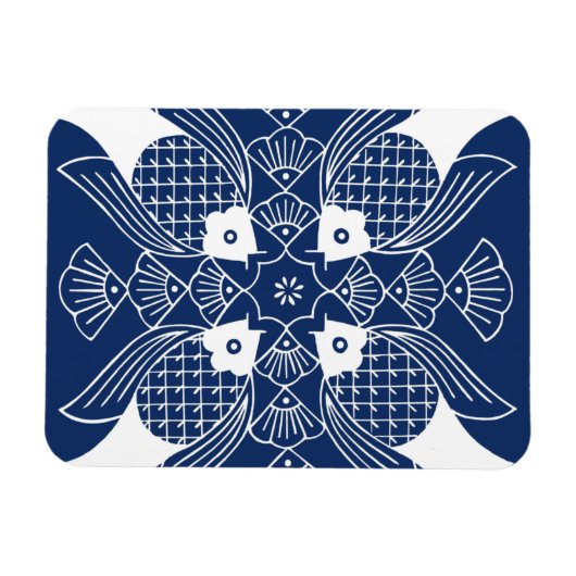 Magnet Flexible Poisson sous-marin avec Arrière - plan bleu (Horizontal)