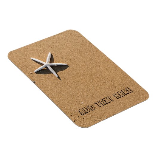 Magnet Flexible Poisson Starfish sur Sandy Beach (Côté Droit)