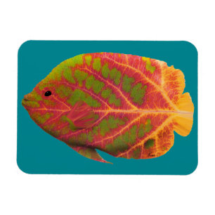 Magnet Flexible Poisson tropique feuille d'Aspen 1