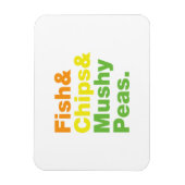Magnet Flexible Poissons & Chips & Pois Musqués. (Vertical)