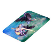 Magnet Flexible Poissons - Deux sirènes nageant en boucle (Côté Gauche)