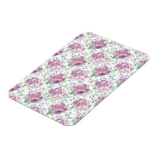 Magnet Flexible poitrine pourpre aquarelle