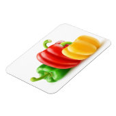Magnet Flexible Poivrons colorés (Côté Gauche)