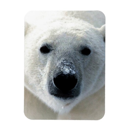 Magnet Flexible Polar Bear (Vertical)