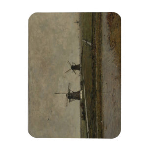 Magnet Flexible Polder avec moulins près d'Overschie
