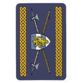 Magnet Flexible Poléax médiévaux et bouclier (Vertical)