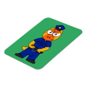 Magnet Flexible Police de Pachycéphalosaure. (Côté Gauche)