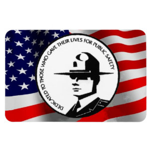 MAGNET FLEXIBLE POLICIERS TOMBÉS