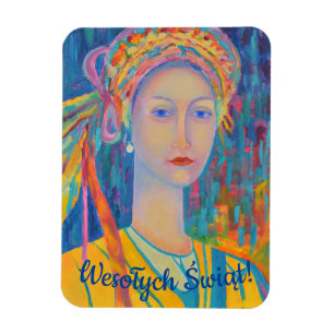 Magnet Flexible Pologne Joyeux Noël Wesołych Świąt cadeau