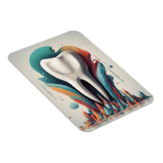 Magnet Flexible Poly chromatic Tooth Art (Côté Droit)