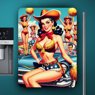 Magnet Flexible Pom-pom girl de campagne pin-up