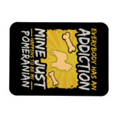 Magnet Flexible Pomeranian Funny Dog Addiction (Horizontal)
