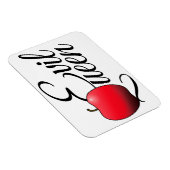 Magnet Flexible Pomme rouge maléfique (Côté Droit)