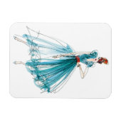 Magnet Flexible Pomme sauvage | Haute Couture - Croquis mode (Horizontal)