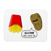 Magnet Flexible pommes de terre et frites (Horizontal)