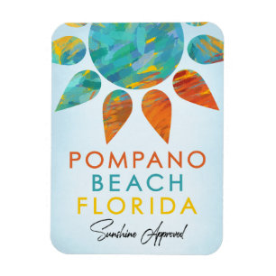 Magnet Flexible Pompano Beach Floride Sunshine Travel