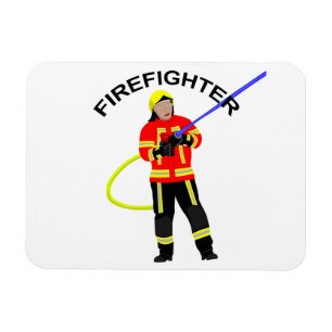Magnet Flexible Pompier en vêtements de travail