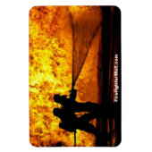 Magnet Flexible Pompier Flames aimant flexible (Vertical)