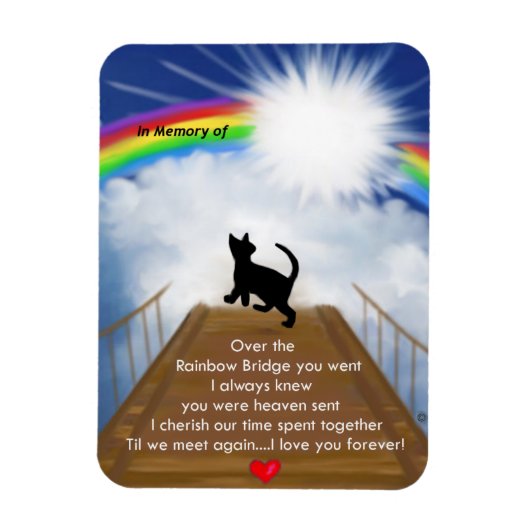 Magnet Flexible Pont arc-en-ciel pour aimants pour chats (Vertical)