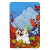 Magnet Flexible Pont arc-en-ciel sans limite Automne Nature Cat (Vertical)