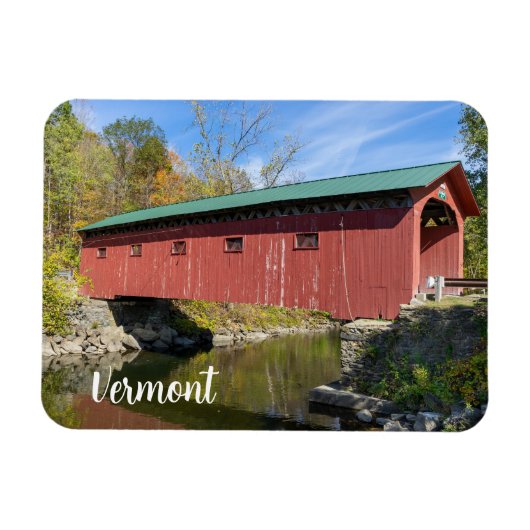 Magnet Flexible Pont couvert d'Arlington dans le Vermont (Horizontal)