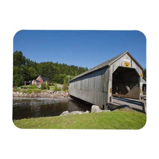 Magnet Flexible Pont couvert de l'Irish River, St. Martins, Nouvea (Horizontal)