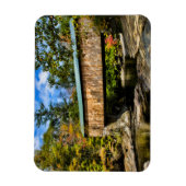 Magnet Flexible Pont couvert de Montgomery avec feuillage d'automn (Vertical)