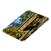 Magnet Flexible Pont couvert de Montgomery avec feuillage d'automn (Côté Gauche)