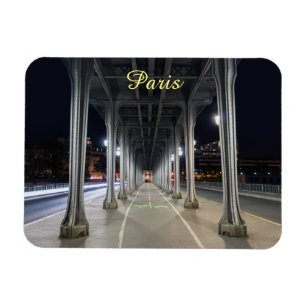 Magnet Flexible Pont de Bir-Hakeim at night - Paris, France