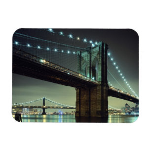 Magnet Flexible Pont de Brooklyn au pont de Manhattan de nuit