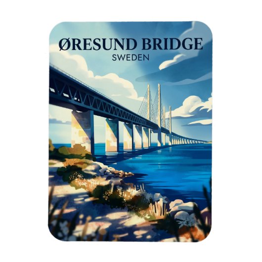 Magnet Flexible Pont d'Øresund Suède (Vertical)
