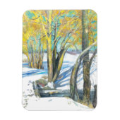 Magnet Flexible pont en hiver (Vertical)