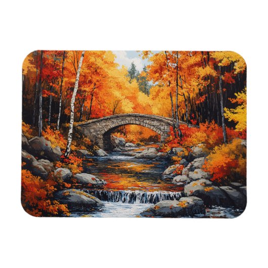 Magnet Flexible Pont forestier d'automne flexible (Horizontal)