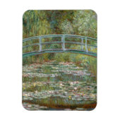 Magnet Flexible Pont Monet Art au-dessus d'un étang de nénuphars (Vertical)