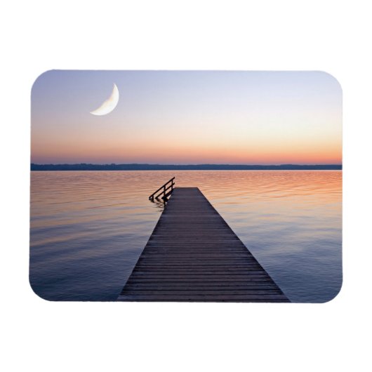 Magnet Flexible Pont Moon Sur Buscharner | Lac Starnberg (Horizontal)