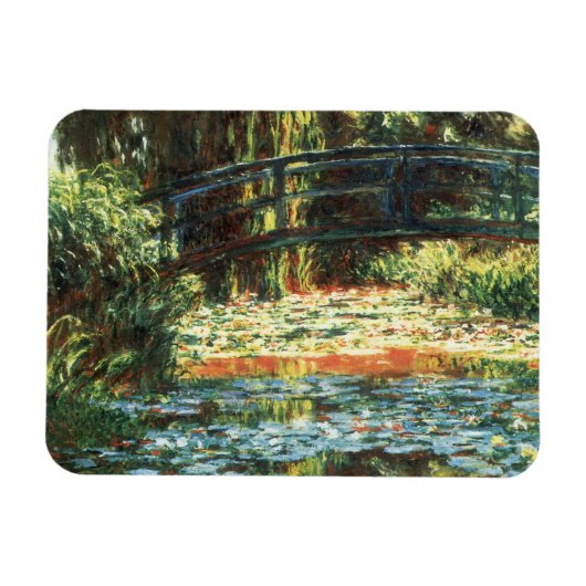 Magnet Flexible Pont sur l'étang Nénuphar par Claude Monet (Horizontal)