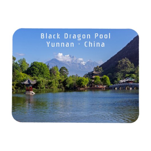 Magnet Flexible Pool de dragons noirs - Yunnan, Chine (Horizontal)